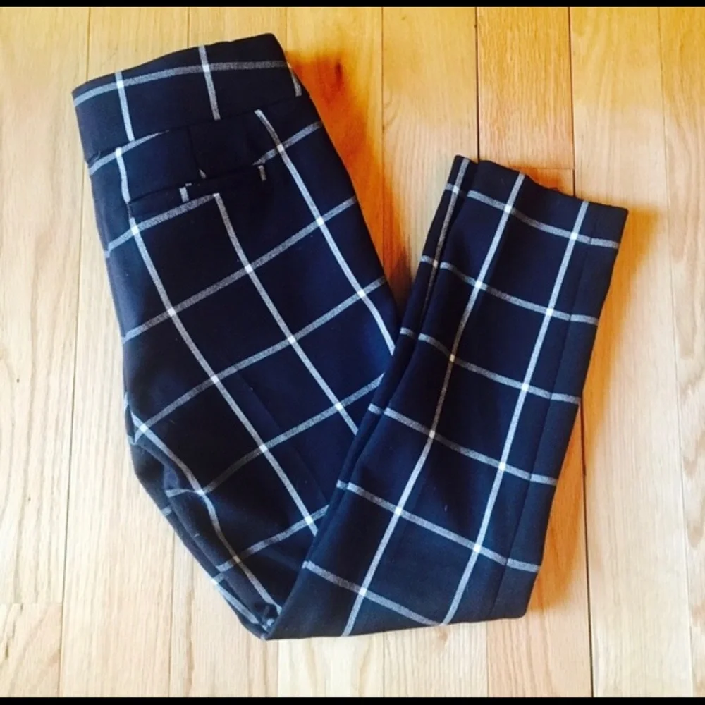 🎀LOFT🎀Bi-Stretch Windowpane Pants - Picture 2 of 8